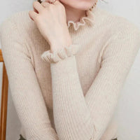 Darcy Strick-Rollkragenpullover – Beige