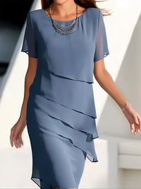 Josephine - Elegantes und fließendes Kleid für Frauen – Blau