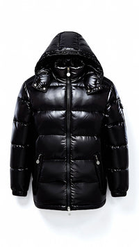 Eirik Winter-Pufferjacke – Schwarz