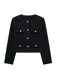 Elsie Tweed-Blazer – Schwarz
