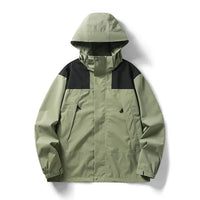 Enzo Leichtgewichtige Jacke mit Kapuze – Grün