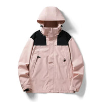 Enzo Leichtgewichtige Jacke mit Kapuze – Rosa