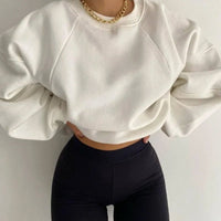 Everlee Pullover in Übergröße – Weiß