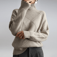Everly Strick-Rollkragenpullover – Khaki