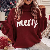 Fionna 'Merry' Rollkragenpullover – Rote rosa