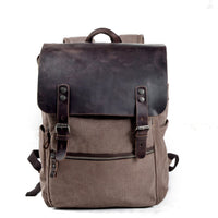 Gaston Vintage-Rucksack aus Canvas – Kaffee