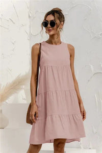 Sarah | Schickes und bequemes fließendes Kleid für Frauen – Rosa