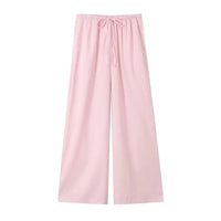 Jezebel Wickel-Bluse und Hose Set – Rosa Hosen