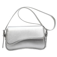 Juneesa Flap Umhängetasche – Silber