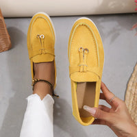 Damen Lässig Slip Auf Halbschuhe | Bequeme – Gelb