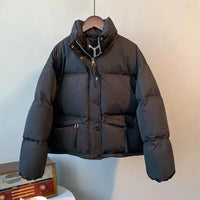 Keziah Winter-Pufferjacke – Schwarz