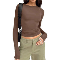 Lalika Sweatshirt mit Schmaler Passform – Braun