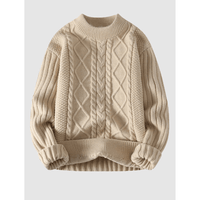 Lonnie Kabelstrickpullover – Khaki