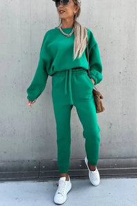 Mackenzie Pullover und Hose Set – Grün