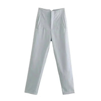 Maryanne Hochtaillierte Hose – Hellblau