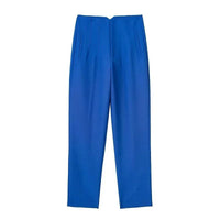 Maryanne Hochtaillierte Hose – Leuchtendes Blau