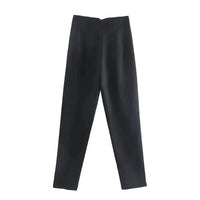Maryanne Hochtaillierte Hose – Schwarz