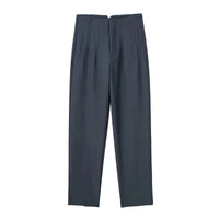 Maryanne Hochtaillierte Hose – Grau