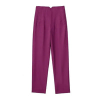 Maryanne Hochtaillierte Hose – Hellviolett