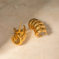 Micara - Aura Swirls - Ohrringe – Gold