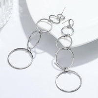 Micara - Cascading Hoops - Ohrringe – Silber