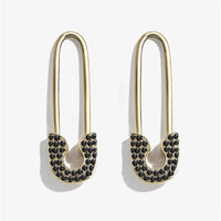 Micara - Crystal Pindrops - Ohrringe – Schwarz