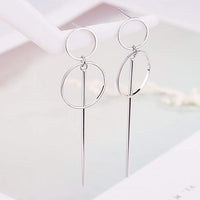 Micara - Geometric Dangles - Ohrringe – Silber