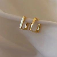 Micara - Geometric Hoops - Ohrringe – Gold