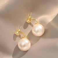 Micara - Gilded Round - Ohrringe – Perle