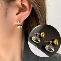 Micara - Glamorous Beans - Ohrringe – Gold Silber