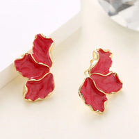 Micara - Glazed Petals - Ohrringe – Rot