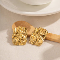 Micara - Golden Ripples - Ohrringe – Gold