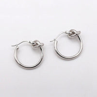 Micara - Knotty Hoops - Ohrringe – Silber