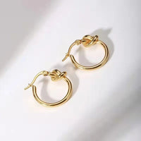 Micara - Knotty Hoops - Ohrringe – Gold