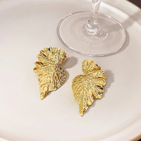 Micara - LuxLeaf Duo - Ohrringe – Gold