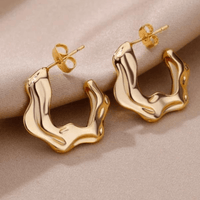 Micara - Molten Gold - Ohrringe – Gold