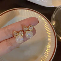 Micara - Pearl-fect Bows - Ohrringe – Perle