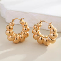 Micara - Rippled Glamour - Ohrringe – Gold
