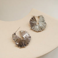 Micara - Ruffle Hoops - Ohrringe – Silber