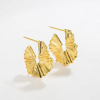 Micara - Ruffle Hoops - Ohrringe – Gold