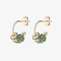 Micara - Shimmery Rings - Ohrringe – Grün