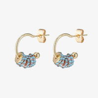 Micara - Shimmery Rings - Ohrringe – Blau