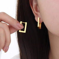 Micara - Squared Elegance - Ohrringe – Gold