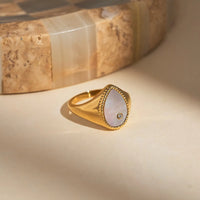 Micara - Teardrop Dream - Ringe – Weiß