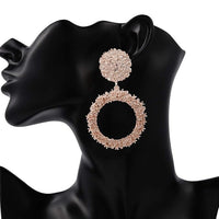 Micara - Trendy Circles - Ohrringe – Roségold