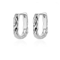 Micara - Twisty Huggies - Ohrringe – Silber