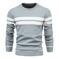 Primus Gestreifter Strickpullover – Blau