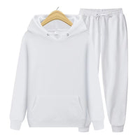 Robin Unisex Hoodie und Jogginghose im Set – Weiß