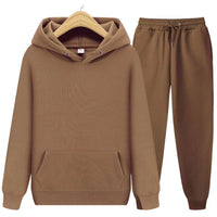 Robin Unisex Hoodie und Jogginghose im Set – Braun