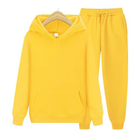 Robin Unisex Hoodie und Jogginghose im Set – Gelb